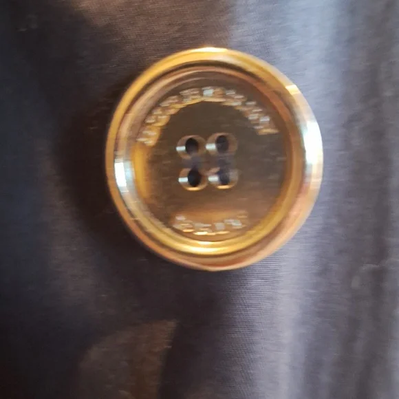 Spring Showers Brit Burberry Navy Double-Breasted Trench Coat Size 4 - Picture 8 of 13